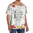 thumbnail image 2 of Kdxio Men'S Hawaiian Shirt For Men Short Sleeve Shirt Home Sweet Home Floral Summer Casual Holiday Beach Button Down T-Shirts, 2 of 5