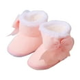 thumbnail image 3 of Dmsael Baby Boots Toddler Snow Boots Baby Booties Infant Winter Shoes First Walking Shoes Pink,4.5, 3 of 7
