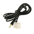 thumbnail image 1 of S SERENABLE Black Wires Car 3.5mm AUX Audio Input Connector Adapter Cable Connector for, 1 of 7