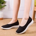 thumbnail image 5 of Willtoo Orthopedic Womens Knitted Flat Walking Shoes Comfortable Slip On Mesh Lightweight Sneakers Casual Soft Gym Non Slip Loafers, 5 of 5