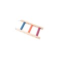 thumbnail image 2 of Wooden Parrot Ladder Bird Climbing Ramp Toy Natural Wood Hanging Activity Gym, Multicolor, for Small Birds, with Rope and Screws, 20-35 cm, 2 of 6