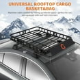 thumbnail image 6 of Accreate Roof Rack Cargo Basket,46"x36"x4.5" Heavy Duty Steel Carrier with Cargo Net, 200LB Capacity for Trucks & SUVs, 6 of 7