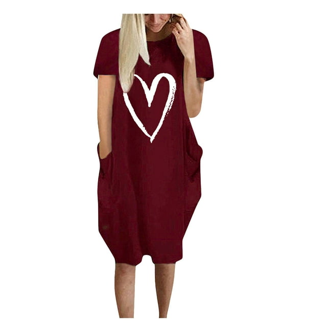 B91xZ Robes pour Femmes 2024 Décontracté Col Carré Manches Courtes Dos Nu Volanté Robe Décontractée, Vin TG