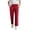 Red, variant on ZLBDYG Linen Pants Girls High Waist Carrot Straight Leg Summer Bottoms Teen Kids Drawstring Ankle Length Tapered Trousers Slacks