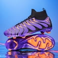 thumbnail image 6 of ChiVerve Men's High Tops Soccer Shoes,Lace-Up Athletic Football Cleats Lightweight Indoor/Outdoor TF AG Turf Training Soccer Cleats Sneaker, 6 of 8