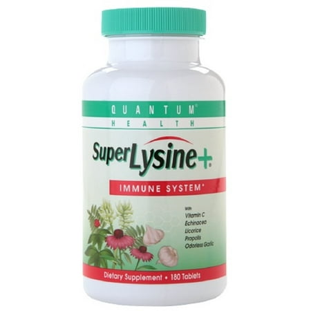 2 Pack - Quantum + SuperLysine système immunitaire comprimés 180 comprimés