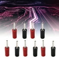 thumbnail image 3 of Banana Plug, 5 Set Banana Plug,  Plated Brass Pin Straight Soldered Lantern Welded Male Audio Jack Screw Lock Speaker Connector, Banana Plug, 3 of 8