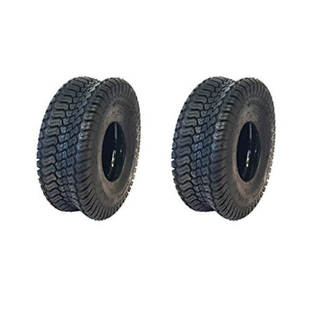 (2) Puncture Resistant 15x6.00-6 Turf Tire with Liner for Garden