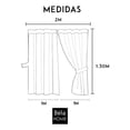 thumbnail image 2 of Béla Home Cortinas Cocina Estampada 1.30 Alto X 2m Ancho (Nochebuenas), 2 of 4