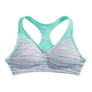 Maidenform Little & Big Girl's Padded Racerback Sports Bra Blue Size Small