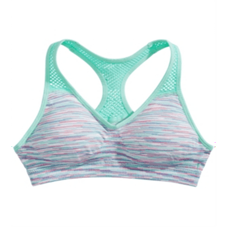 Maidenform Little & Big Girl's Padded Racerback Sports Bra Blue Size Small