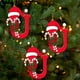 thumbnail image 4 of Colgante de árbol de Navidad de acrílico 2D con letras | Juego de 26 adornos con iniciales del alfabeto para decoración navideña, 4 of 6