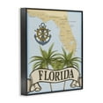 thumbnail image 3 of Stupell Industries Florida Map Palm Trees Black Framed Giclee Art design by Marcus Prime, 30 x 24, 3 of 8