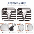 thumbnail image 6 of Kll Bull Skull On The Us Flag Windshield Sun Shade 2-Piece Foldable Car Front Window Sunshade For Most Sedans Suv Truck - Auto Sun Blocker Visor Protector Blocks Max Uv Rays - Large, 6 of 7