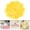 A2_4pc Yellow 14.96", variant on FURNIX Rose Gold 14.96" Placemats Round,Table Placemats Set Of 4,Vinyl Circle Placemats,Elegant High End Placemats,Non Slip Washable Wipeable Mats,Heat Resistant Mats,For Kitchen Dining Decorations