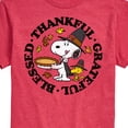 thumbnail image 3 of Peanuts - Thankful Grateful Blessed - Men's Short Sleeve Graphic T-Shirt, 3 of 6