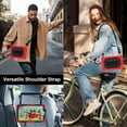 thumbnail image 4 of Shockproof Case for Samsung Galaxy Tab A9 8.7 Inch SM-X110 X115 X116, Rugged Hybrid Protection Drop Proof Cover with Shoulder Strap & Hand Strap Rotating Kickstand Kids Friendly Case,Red, 4 of 5