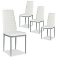 thumbnail image 1 of Set of 4 Dining Chair, Soft Padded Side Chairs with Ergonomic High Backrest & Steel Frame, Simple Modern Upholstered Accent Dining Chairs for Living Room Kitchen Dining Room Restaurant, 1 of 10