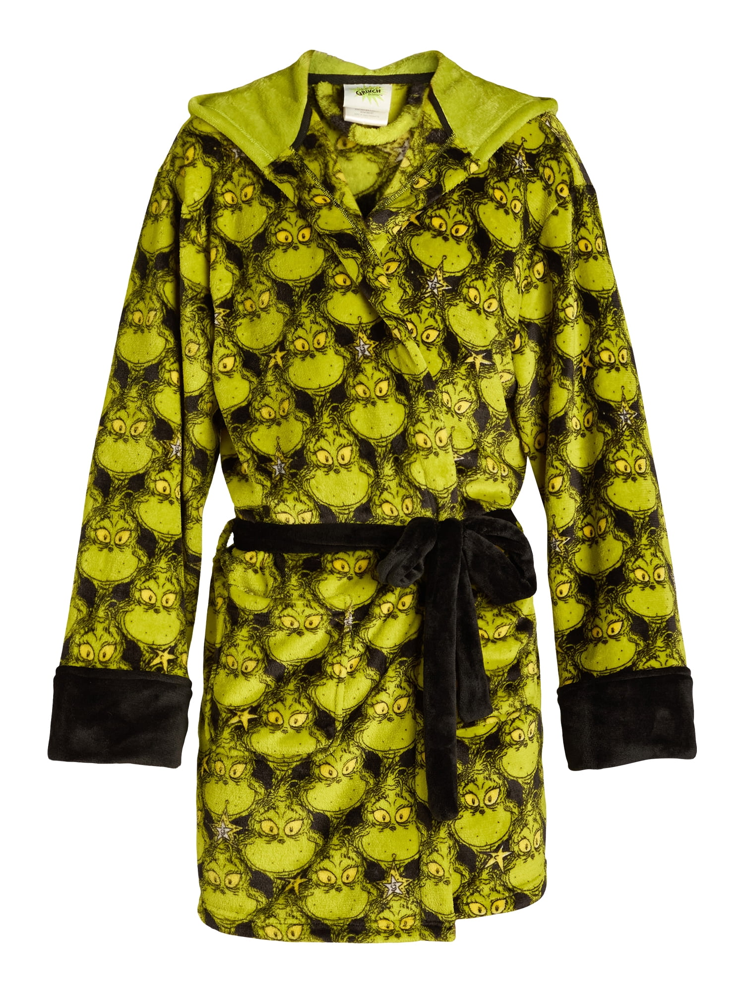 Dr. Seuss Men's Grinch Superminky Robe, Sizes S-XL