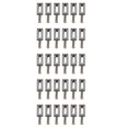 thumbnail image 1 of 30 Piezas Juego Plano Selleta de Puente de Guitarra Electrica para Reemplazo de Guitarra Strat Tele, 1 of 8
