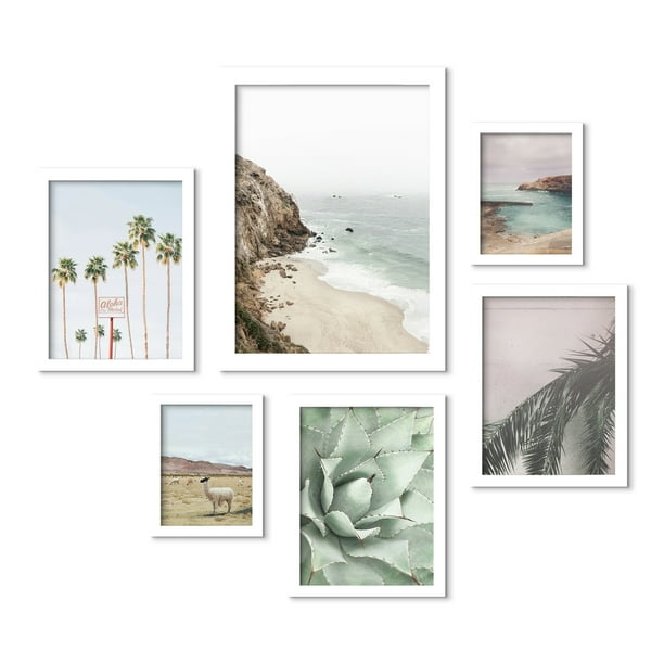 Americanflat California Coast By Sisi And Seb 6 Piece Framed Gallery Wall Art Set Com - California Wall Art Set Americanflat California Coast By Sisi And Seb 6 Piece Framed Gallery Wall Art Set Com - California Wall Art Set