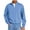 29#Sky Blue, variant on Mens Zip up Sweatshirt no Hood Long Sleeve Jacket Khaki 2XL