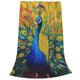 thumbnail image 2 of Fotbe Peacocks Manta de Franela Acolchonada con Estampado, Súper Suave y Esponjosa, Extra Grande para Sofá, Cama, Uso Todo el Año-80"x60", 2 of 7
