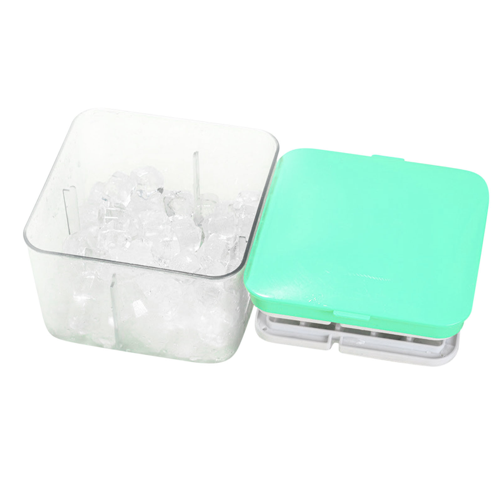 Maplople Ice Making Ice Box With Lid Household Refrigerator Quick