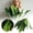 C, variant on 2Pcs Artificial Zebra , 19.6" Zebra Leaf Spray, Aphelandra Squarrosa with Green & Yellow Stripes, Maintenance Free Greenery for Home Office Table Centerpiece