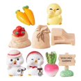 thumbnail image 2 of 9pcs Resin Chick Statues Mini Chick Decors Farm Vegetable Miniatures Decors Miniature Chick Sculptures, 2 of 2