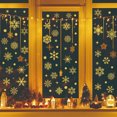 thumbnail image 4 of XMMSWDLA Winter Snowflakes Window ClingsChristmas Blue Oil Painting Snowflakes Window Decals Stickers for Christmas Glass Home Decor and Xmas Winter Window Decoration, 4 of 6
