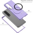 thumbnail image 6 of Magnetic Phone Case for Samsung Galaxy Z Fold4 Compatible for Magsafe, Military-Grade Shockproof Protective Case with Built-in Magnet Circle for Samsung Galaxy Z Fold 4, MS Purple, 6 of 18