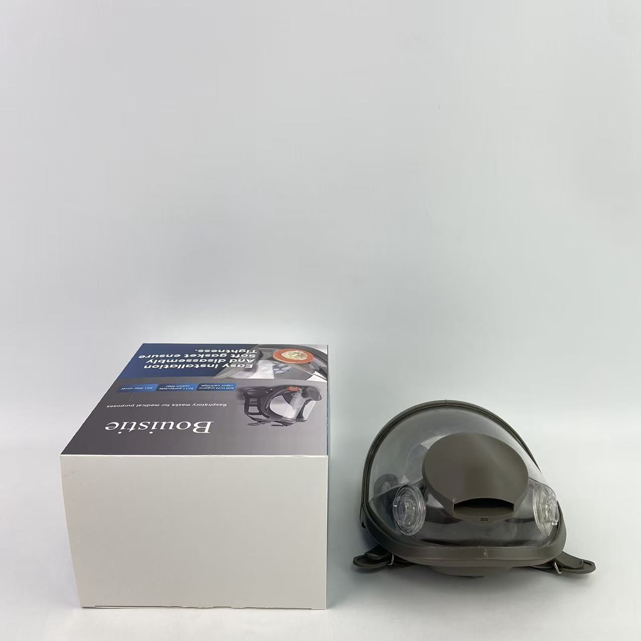 Bouistie Respiratory masks for medical purposes,Full Face Organic Vapor Respirator - Protective Eye & Nose Shield with Anti-Fog Heavy Duty Lens & Adjustable - Chemical, & Particulate Respirator