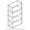 thumbnail image 6 of Maklaine Turn-N-Tube Wood 5-Tier Multipurpose Shelf Display Rack - Beech/Natural, 6 of 6