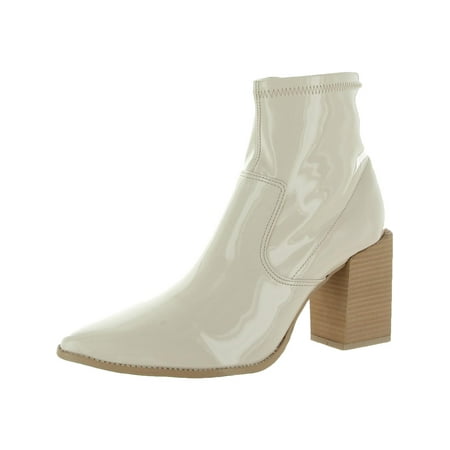 

Steve Madden Womens Aroma Faux Patent Pointed Toe Ankle Boots
