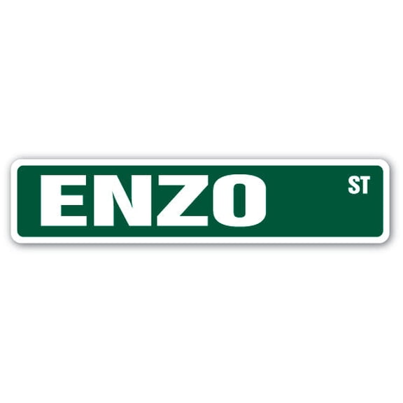SignMission SS-ENZO 4 x 18 in. Childrens Name Room Street Sign - Enzo