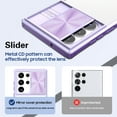 thumbnail image 2 of Magnetic Case for Samsung Galaxy S24 Ultra with Sliding Camera Cover, [Compatible with MagSafe] Drop Protection Camera Privacy Case Shockproof Clear Back Slim Mag-Safe Phone Case Cover, Purple, 2 of 6
