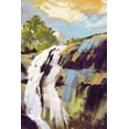 thumbnail image 2 of Broome, Marianne 23x32 Gold Ornate Wood Framed with Double Matting Museum Art Print Titled - Falls, 2 of 4