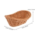 thumbnail image 2 of HEALEEP 1Ud Cesta Decorativa De Ratán Sintético Marrón Para Almacenar Cosmeticos Y Snacks, 2 of 6