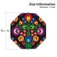 thumbnail image 2 of Lsque Traditional Floral Polish Pattern 4" Drink Coasters Set of 4, PVC Leather Absorbent Coasters, Table Coaster Set Decorative Coffee Cup Coasters Housewarming Gift -Octagon, 2 of 6