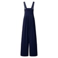 thumbnail image 5 of Staki Girls Overalls Kids Cute Adjustable Straps Wide Leg Jumpsuit with Pockets 4-15 Years,12-13 Years, 5 of 6