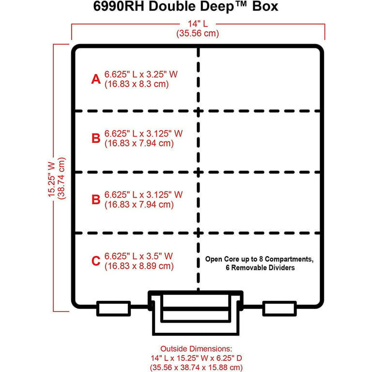 ArtBin 15inch Super Satchel Double Deep, Plastic Storage Case, Clear