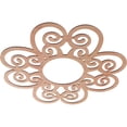 thumbnail image 2 of Ekena Millwork 38"OD x 13"ID x 1/4"T Cohen Wood Fretwork Pierced Ceiling Medallion, Cherry, 2 of 3