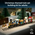 thumbnail image 4 of LEGO Icons Holiday Express Train Building Set for Adults, Ages 18+ - Seasonal Home Decor for Bedroom or Book Shelf - Christmas Train W/Track & 4 Minifigures - Gift Idea for Holidays - 10361, 4 of 8