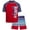Red Surfs Up, variant on Boys Rash Guard Set - 2 Piece UPF50+ Quick Dry Short Sleeve Swim Shirt & Swim Trunks for Boys