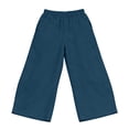 thumbnail image 4 of Hurxie Women’s Hiking Cargo Pants – Lightweight Wide Leg Outdoor Pants with Pockets, High Waisted Drawstring Streetwear Navy,2XL, 4 of 7