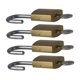 thumbnail image 5 of OUNONA 4Ud Con Llave De Latón Dorado Para Caja Fuerte Y Mochila Con Moderno Y Seguro, 5 of 8