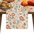 thumbnail image 3 of Thanksgiving Maple Leaf Table Runner, 13x72 in Fall Harvest Durable Table Runners for Party Table Decoration, 3 of 6