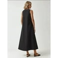 thumbnail image 3 of Mixray Collection Crew Neck Sleeveless A-Form Maxi Dress, 3 of 7
