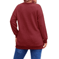 thumbnail image 5 of Fantaslook Waffle Knit Sweatshirts for Women Long Sleeve V Neck Sweater Shirts Pullover Casual Outfits Plus Size Fall Tops, 5 of 11